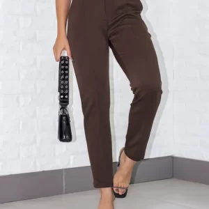 Calça de luxo Lady Griffe Marrom
