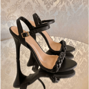 Sandália Salto Fino Milão Preto