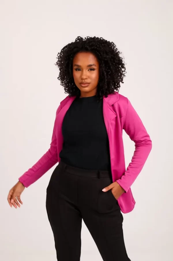 Blazer de luxo Lady Griffe Fucsia