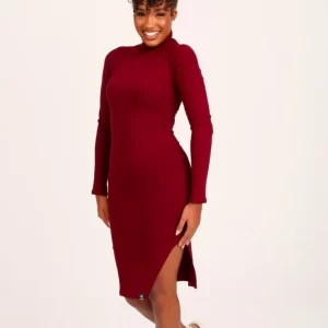 Vestido Manga Longa Lady Griffe Marsala